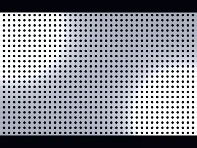 Perforated panel with 20 percent opening 25O49 3D model