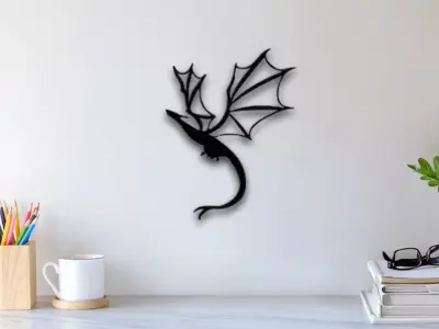 Dragon Wall Art 3D print model get