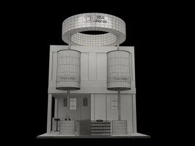  Booth Exhibition Stand a592b 3D model