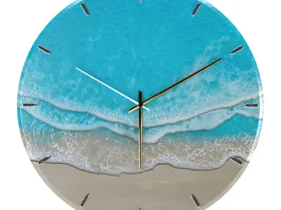 Clock Sea Wave 3D model
