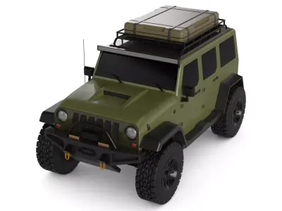 Rally Car 3D model 2