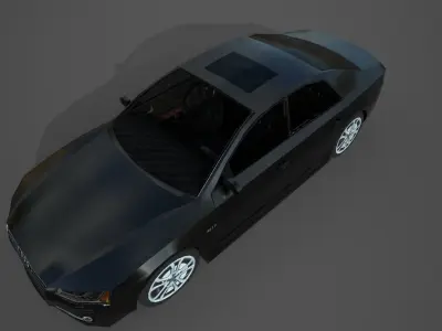 Audi A8 Low-poly 3D model