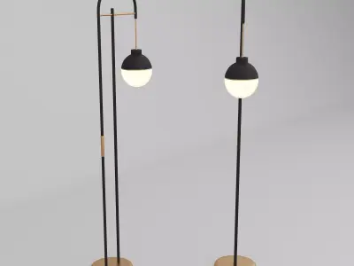 Ball Floor Lamp - Light 3D model