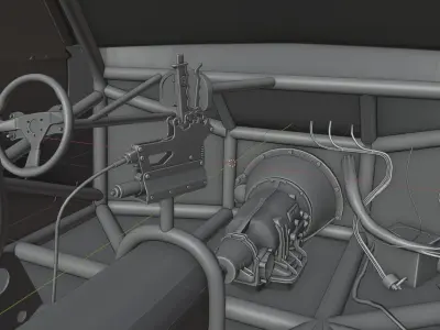 Drag camaro 3D model