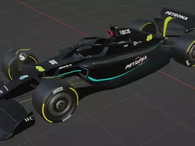 Mercedes F1 W14 3D model