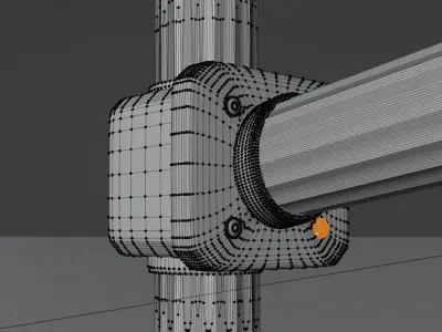 City Downtown Stop Light 3D model