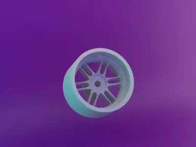 High Quality RIMS For Hot Wheels - Style 2 non-offset 3D print model