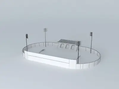 Prince Felipe Stadium. Caceres Free 3D model