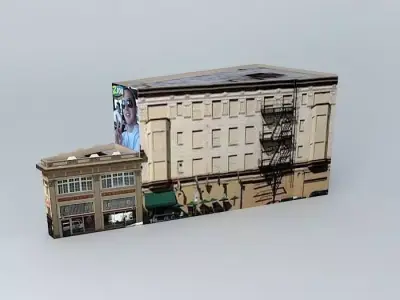 The Annex building with car in it Free 3D model