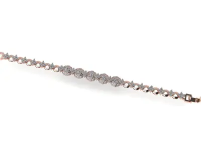 Diamond bracelets 3d render 3D print model