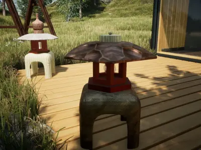 Japanese  Garden Light Free 3D model