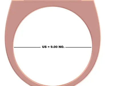 Great of all time simple and elegant design men ring GR-91 3D print model