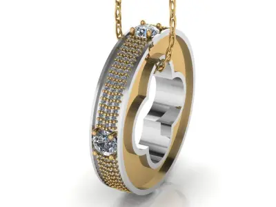 Blossom pendant lv  3D print model