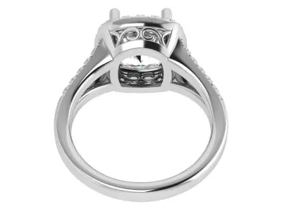 Halo Split Shank Ring 4435 3D print model