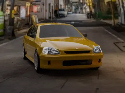 Honda Civic EK9 3D model