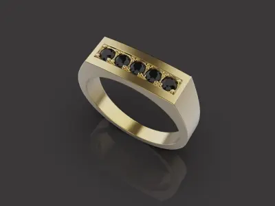 Men Rings 0063 3D print model