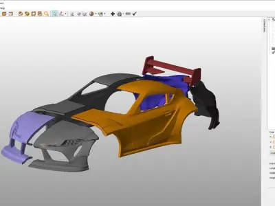 Toyota Supra 2020 Tuning  Body For Print 3D print model