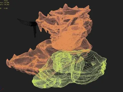 Stone Zhen De Dong - Mountain Rock - Stream Pool 02 3D model