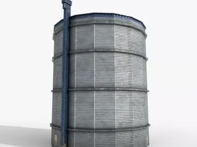 Gasklockan Low-poly 3D model