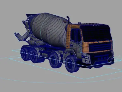 remicon cement mixer 3D model