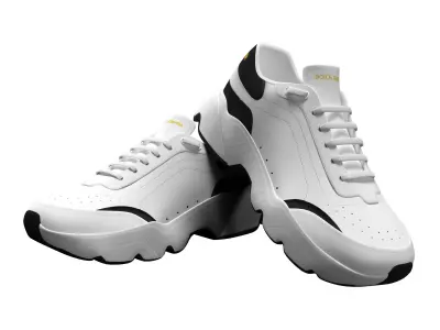 Shoes Low Poly Model Low-poly 3D model