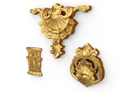 Classic decor ornament 72 3D model