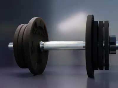Dumbbell pair of dumbbells 3D model 3D model