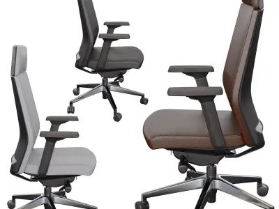 KOKUYO Elise Executive Chair Low-poly 3D model