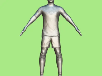  T-Pose Rigged Mikel Oyarzabal Spain Euro 2024 3D model