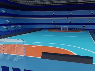 Handball Stadium Low-poly 3D model