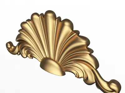 Shell Carved 04 Low-poly 3D model