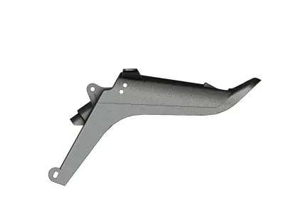 c50 docker motorcycle plastic rear fender 3D print model