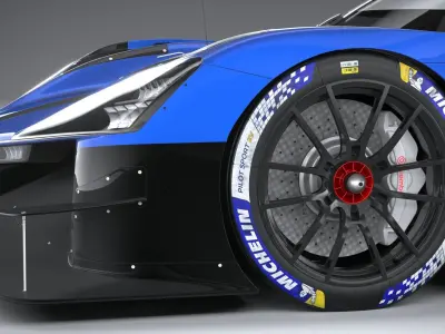 Alpine A424 LM 2024 3D model