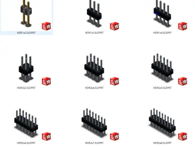 Comprehensive Range of Electronic Components 3D print model
