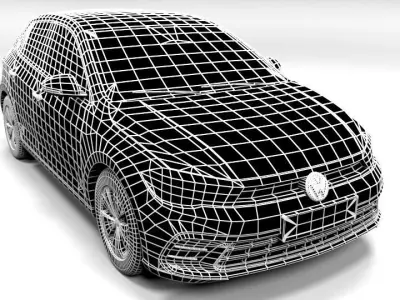 VW POLO 2021 3D model