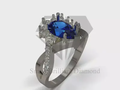 Ring Ready to Make File cad jewelry ring model jr00336 3D print model
