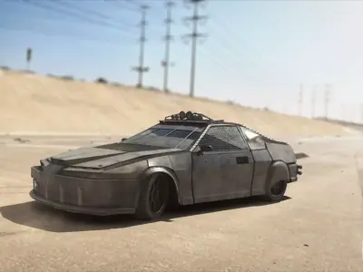 Dystopian Armored Car 3D model