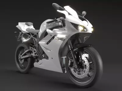 Sports bike 3D model