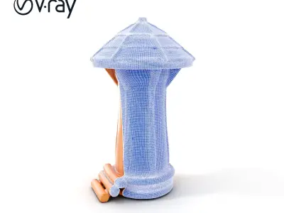 Wooden Treehouse Tower Model Pack Low-poly 3D model