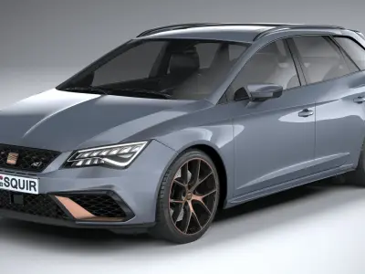 Seat Leon ST Cupra R 2019 3D model