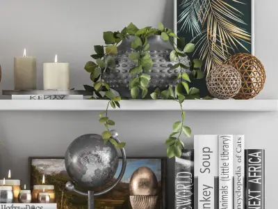 decorative set 01 3D model