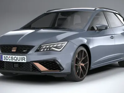 Seat Leon ST Cupra R 2019 3D model