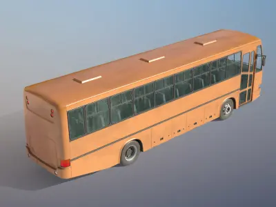 City Bus Low-poly 3D model