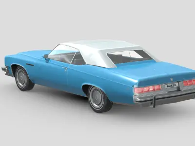 Buick LeSabre 1975 Low-poly 3D model