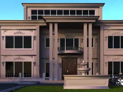 classic villa 2 3D model
