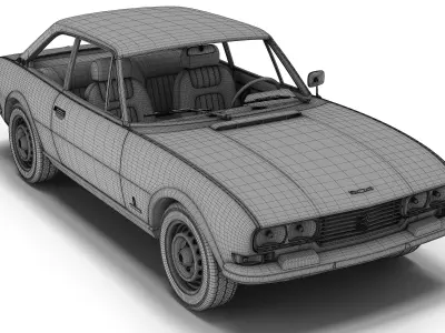 Peugeot 504 Coupe 3D model