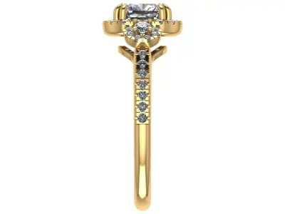 Luxury Golden Ring 3D model
