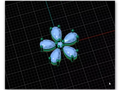 free pear jewelry earring Free 3D print model