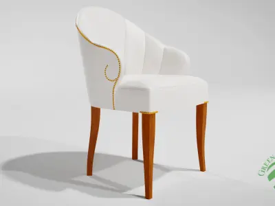 Luxury Leather Chair 3D model