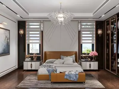 Luxury Interior Bedroom design  01 Design  3D model